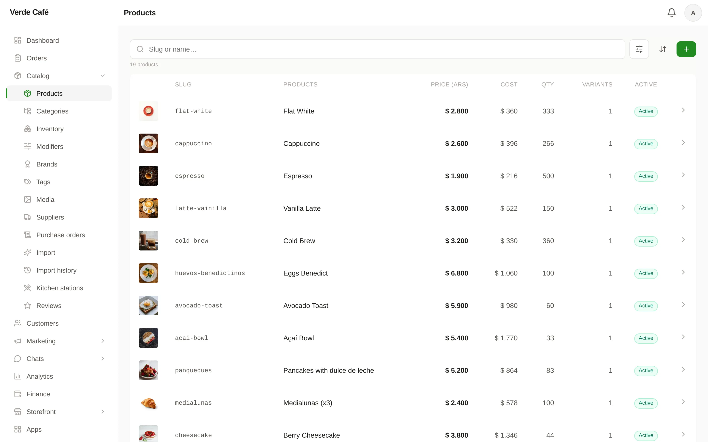 One catalog for your shop, your website and delivery apps